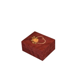 Inlaid Music Box 410 Heart with Flowers