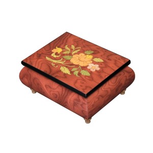 Inlaid Music Box 415 Flowers