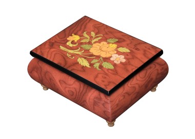 Inlaid Music Box 415 Flowers