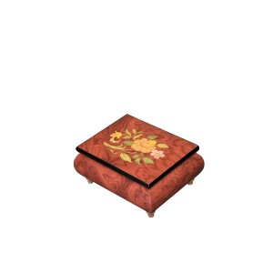 Inlaid Music Box 415 Flowers