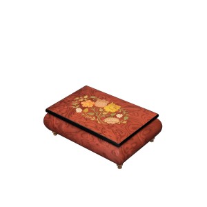 Inlaid Music Box 420 Flowers